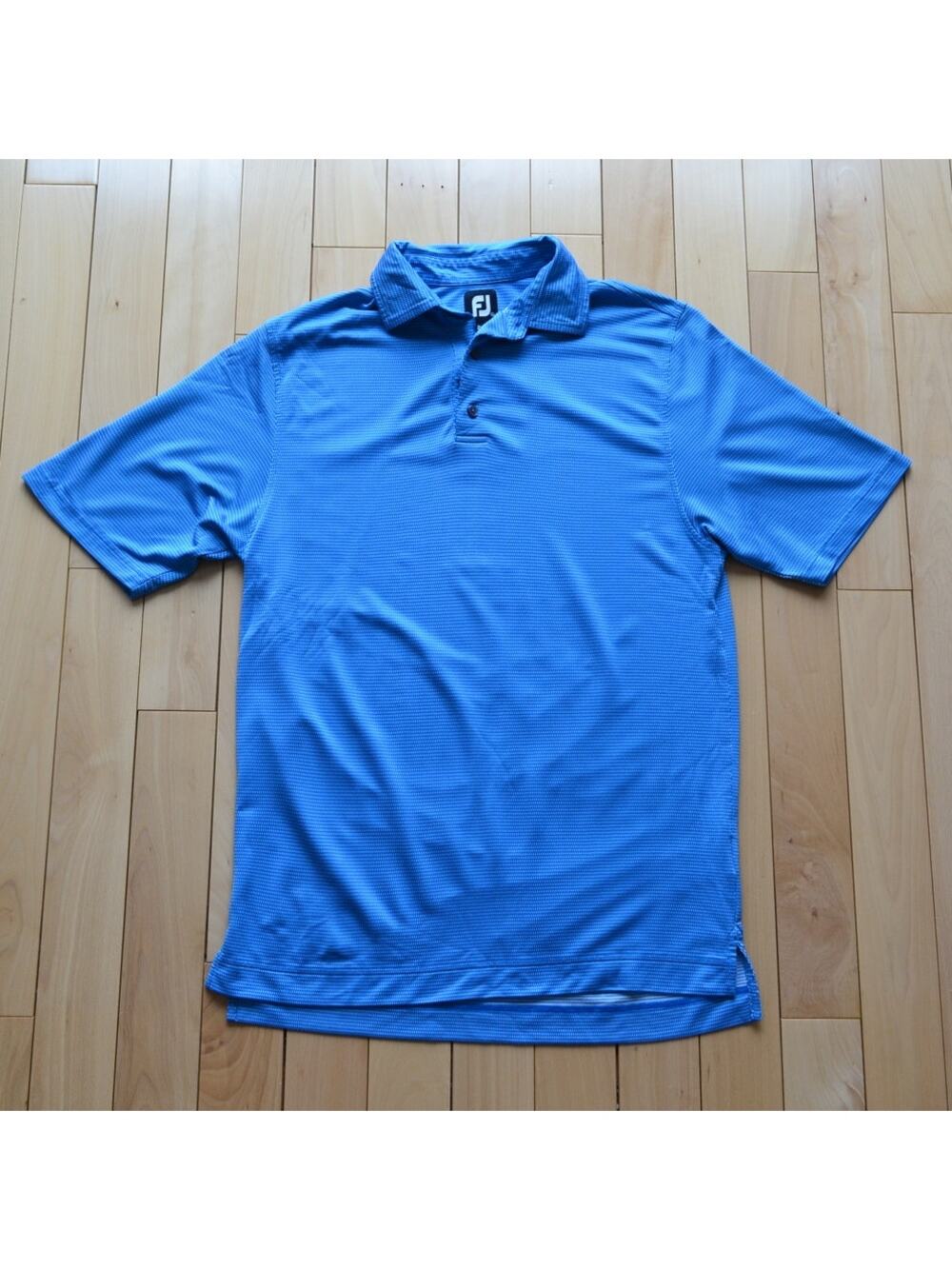 FootJoy Short Sleeve Golf Polo Shirt Athletic Size Large Blue